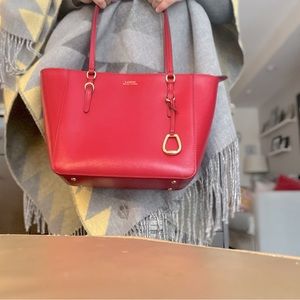 Red Ralph Lauren Purse/Tote